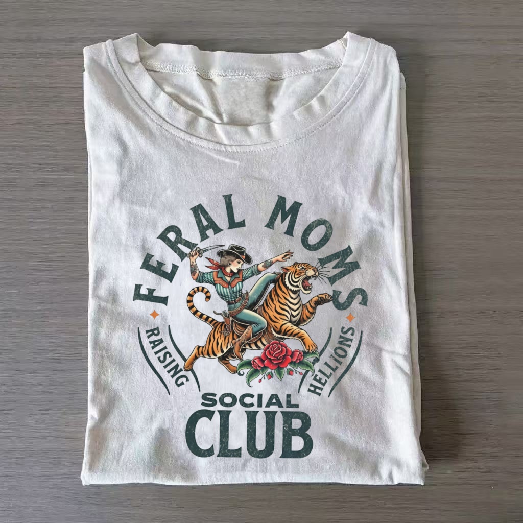 Feral Moms Social Club T-Shirt-ShawnCraft