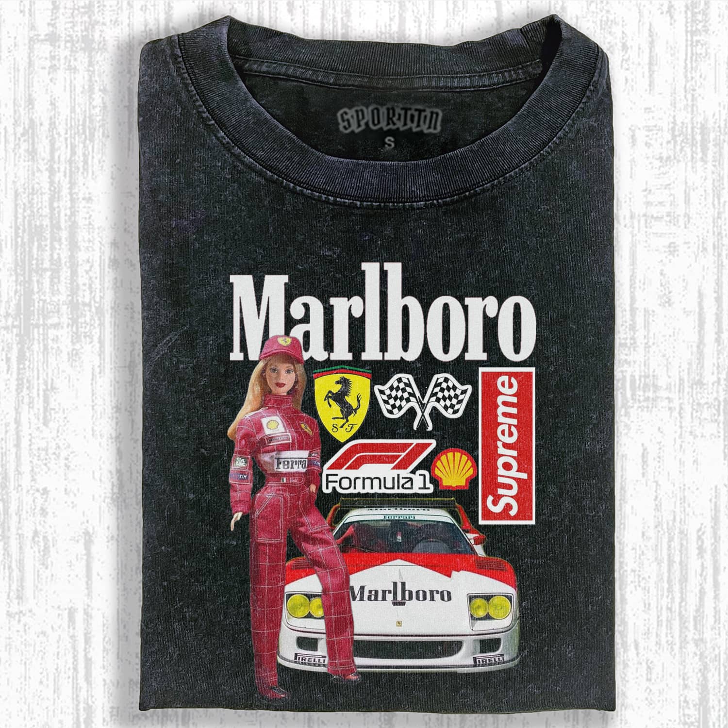 RACING DRIVER Funny Doll Face T-SHIRT-ShawnCraft