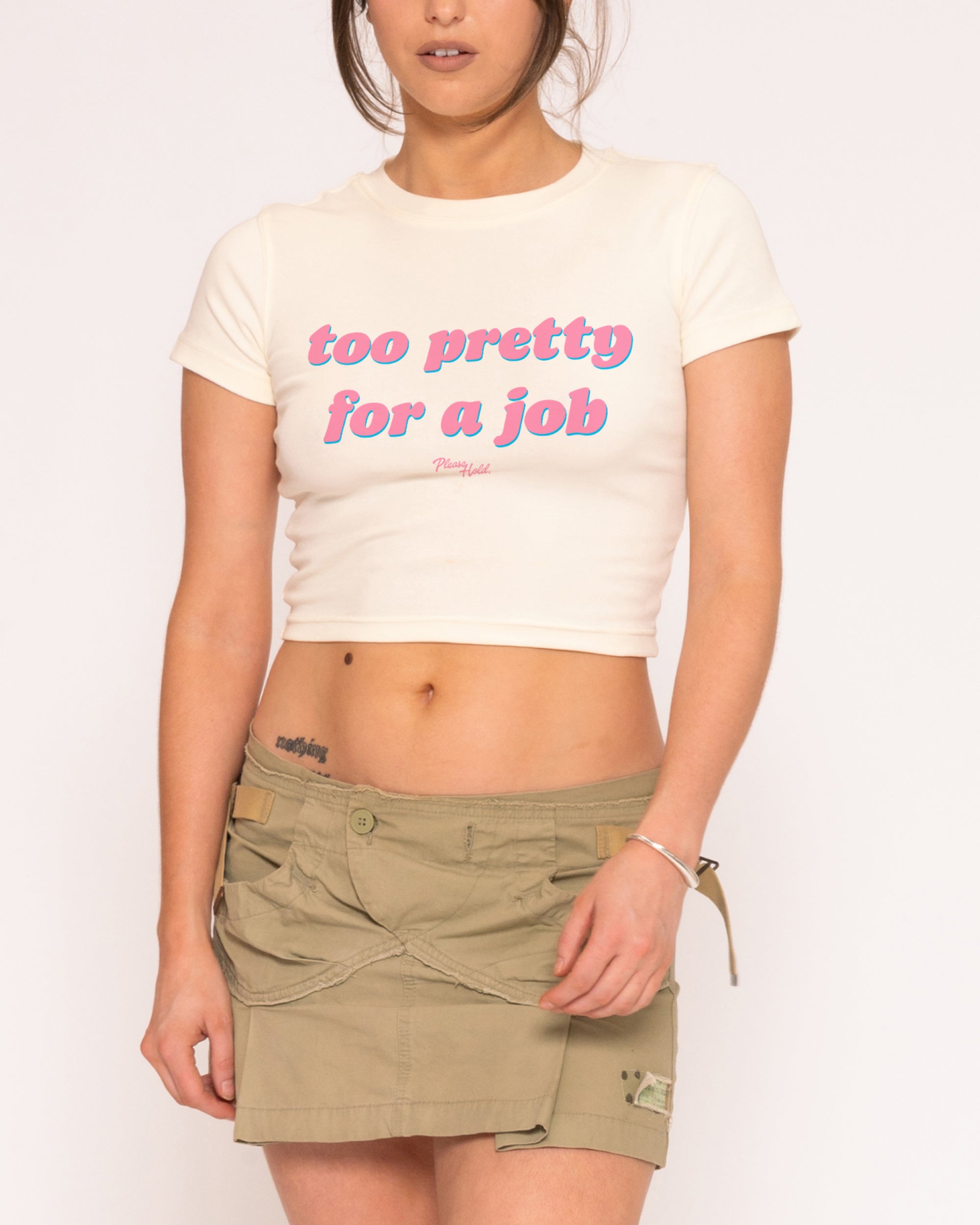 Too Pretty For A Job Baby Tee-ShawnCraft