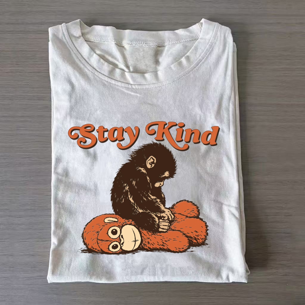 Punch Monkey Stay Kind Shirt Boxy T-Shirt-ShawnCraft