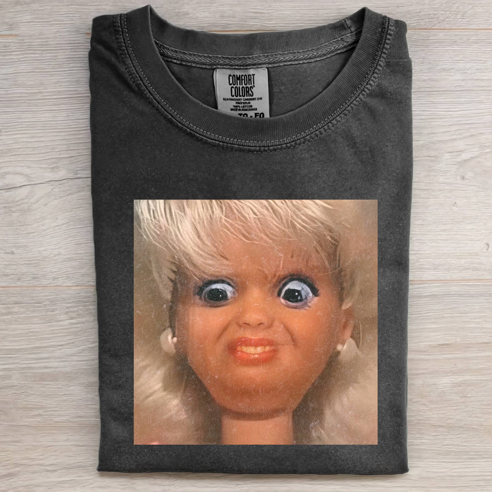 Funny Doll Face GIRL MEME T-SHIRT. 7.15-ShawnCraft