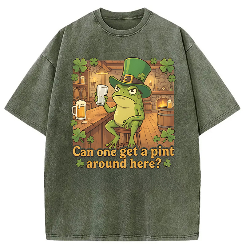 Can One Get a Pint Around Here Washed T-Shirt-ShawnCraft