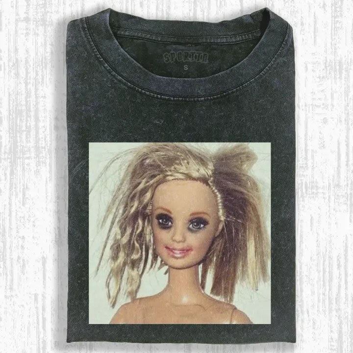 Funny Doll Face GIRL MEME T-SHIRT-ShawnCraft