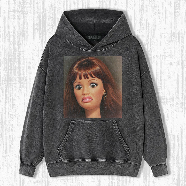 Funny Doll Face EMOJI MEME ICON SWEATSHIRTS & HOODIES-ShawnCraft