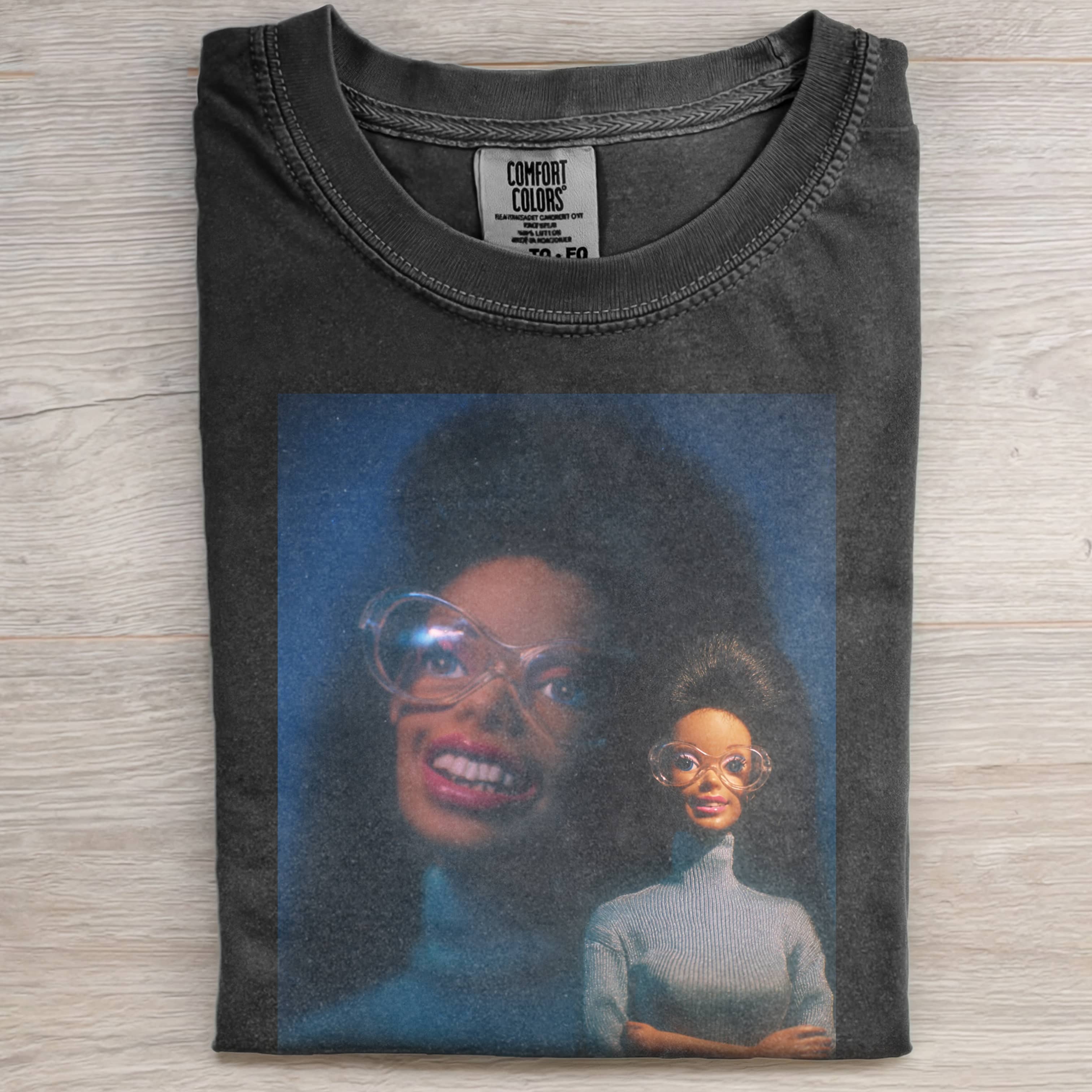 RETRO Funny Doll FaceCORE TEE WITH GLASSES-ShawnCraft