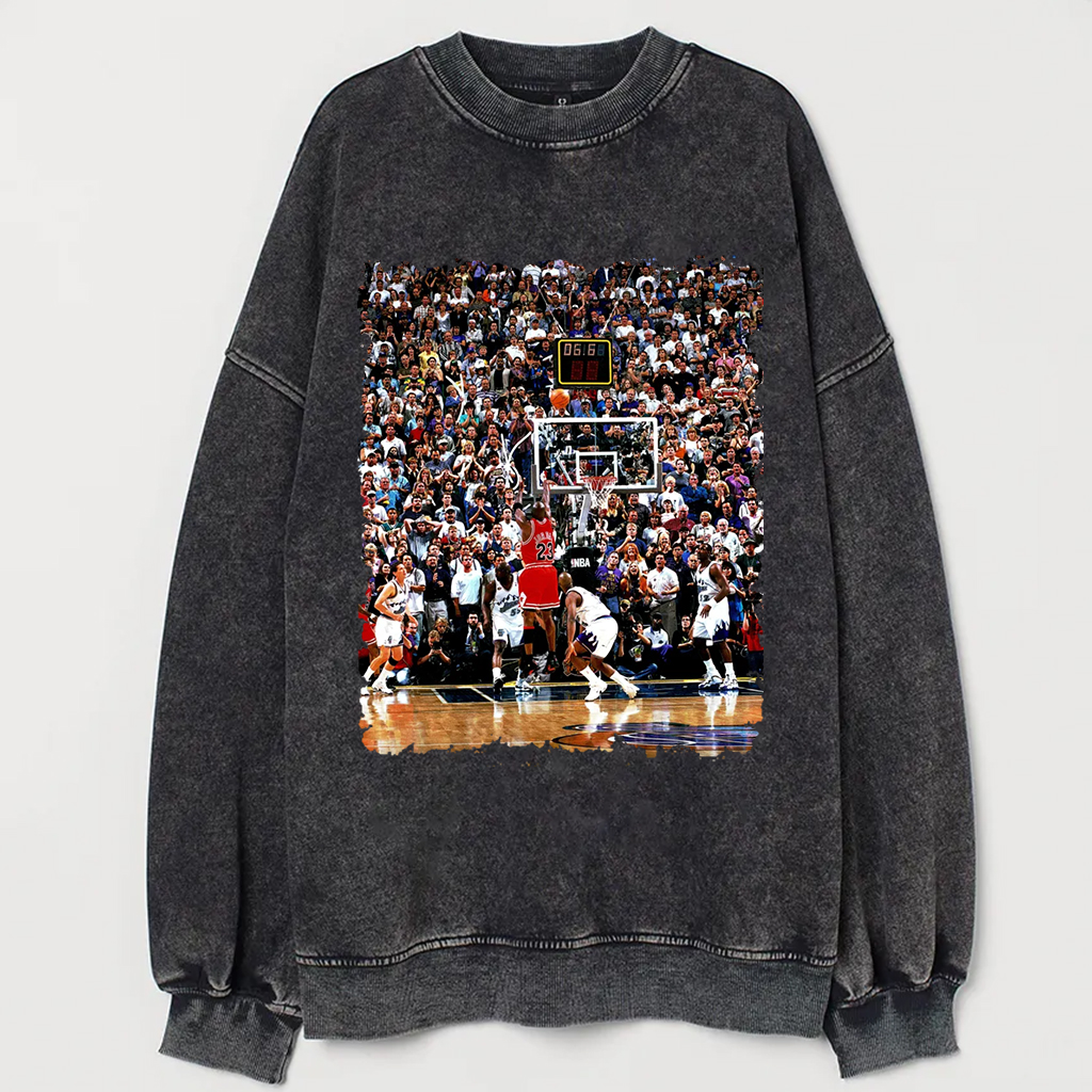 Basketball 1998 MJ The last shot Old Photo T-Shirt