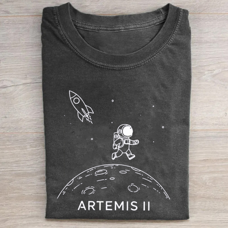 ShawnCraft® Official: Artemis II Astronaut Moon Landing T-shirt - Premium Breathable Cotton Apparel