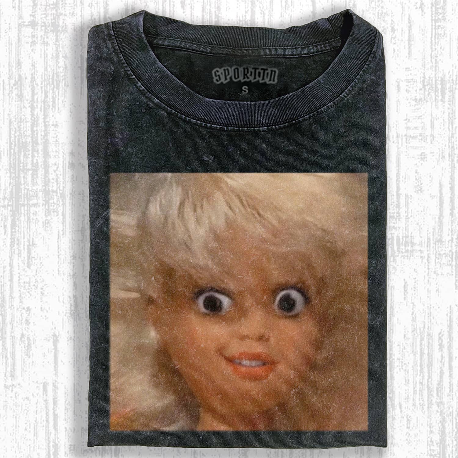 Funny Doll Face GIRL MEME T-SHIRT-ShawnCraft