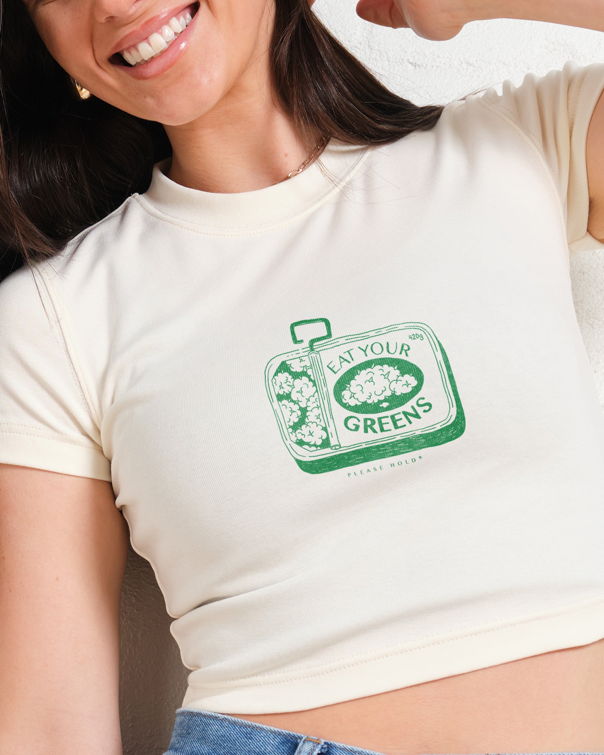 Eat Your Greens Baby Tee-ShawnCraft