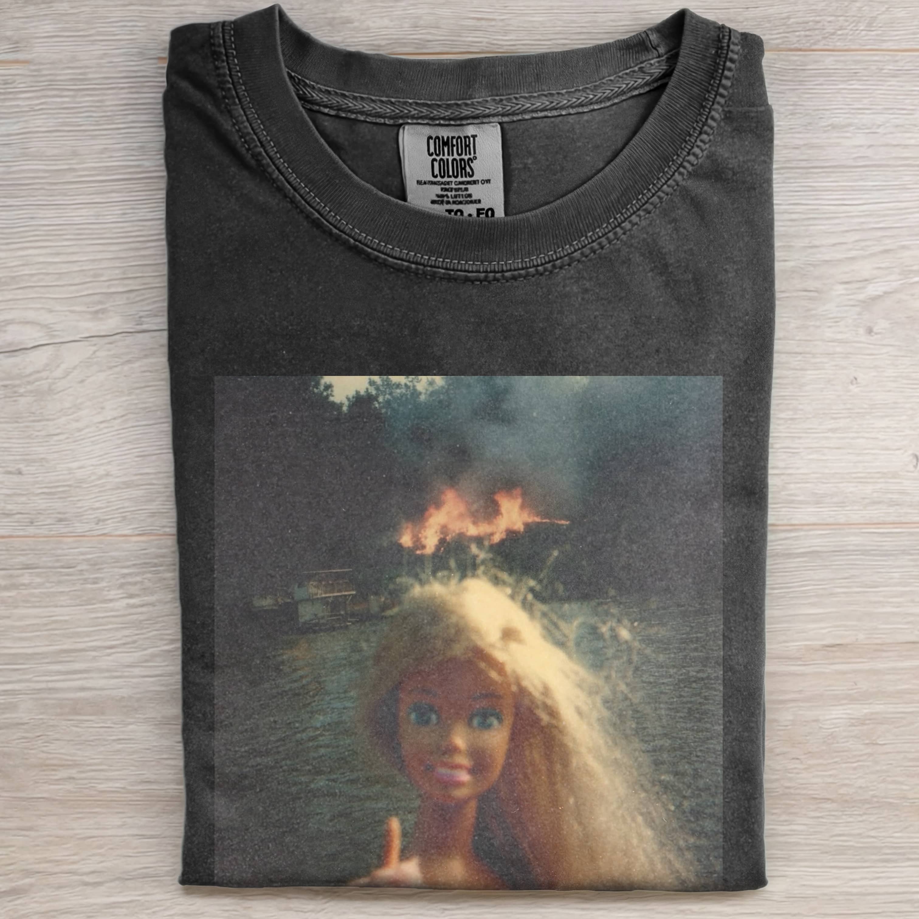 Funny Doll FaceCORE DISASTER CREW NECK SHORT-SLEEVED TEE-ShawnCraft