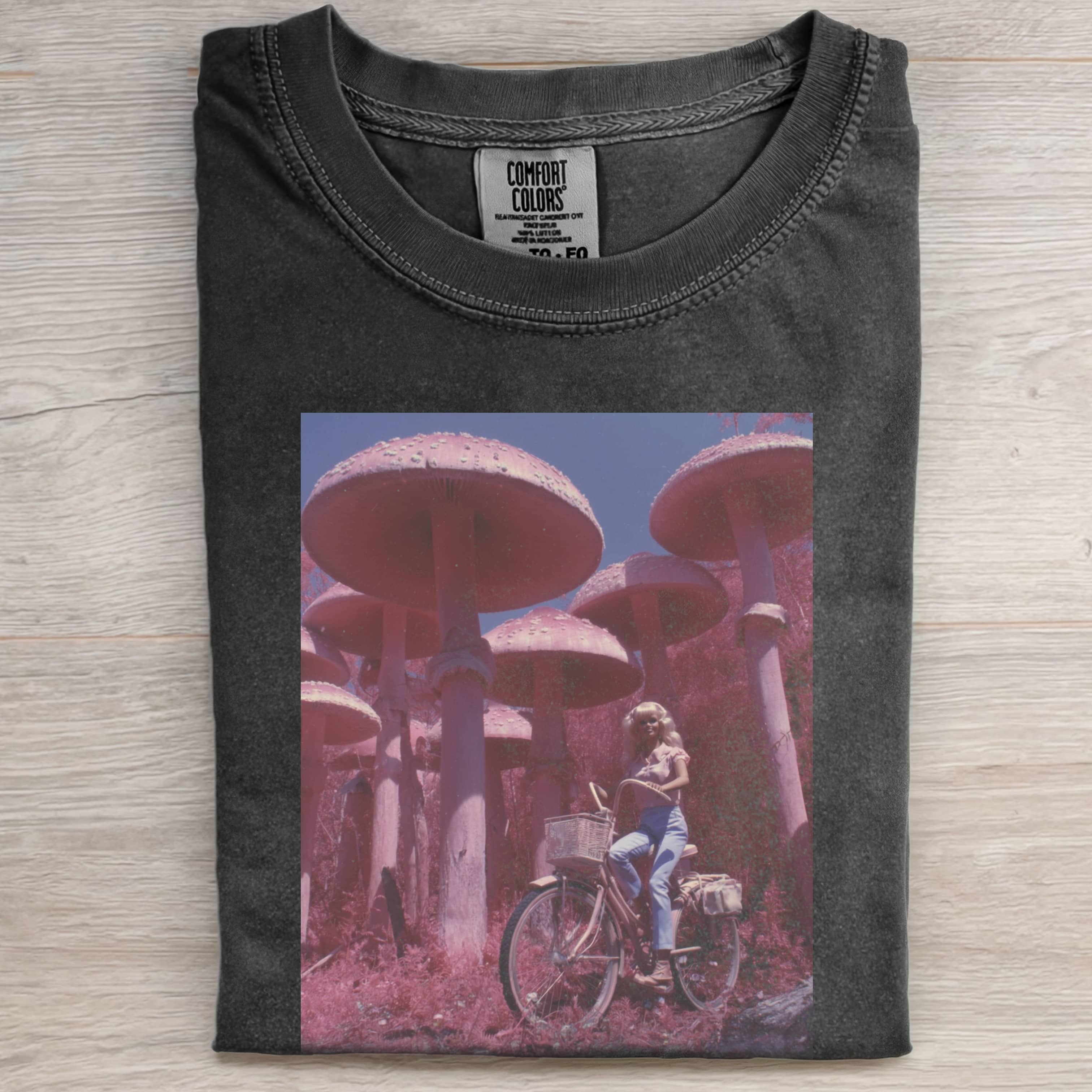 PINK FOREST Funny Doll Face GIRL TEE-ShawnCraft