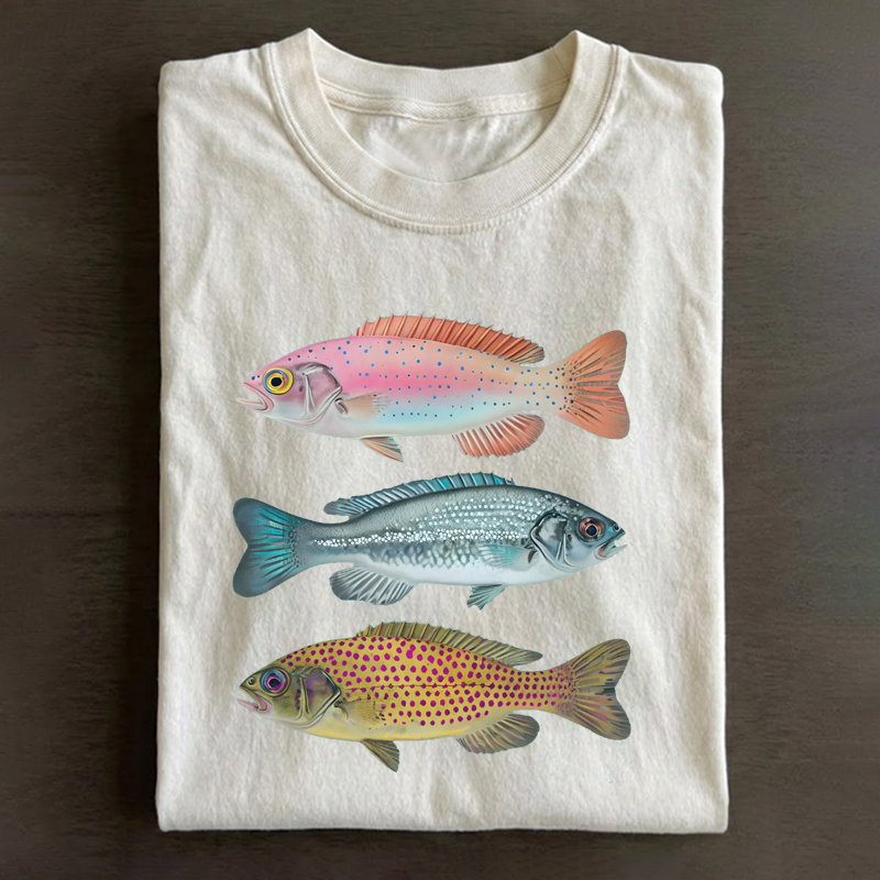 Coastal Aesthetic Fisherman T-shirt
