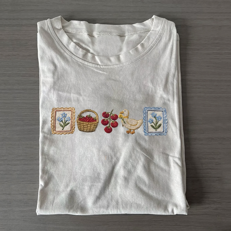 Embroidery Cottagecore T-shirt