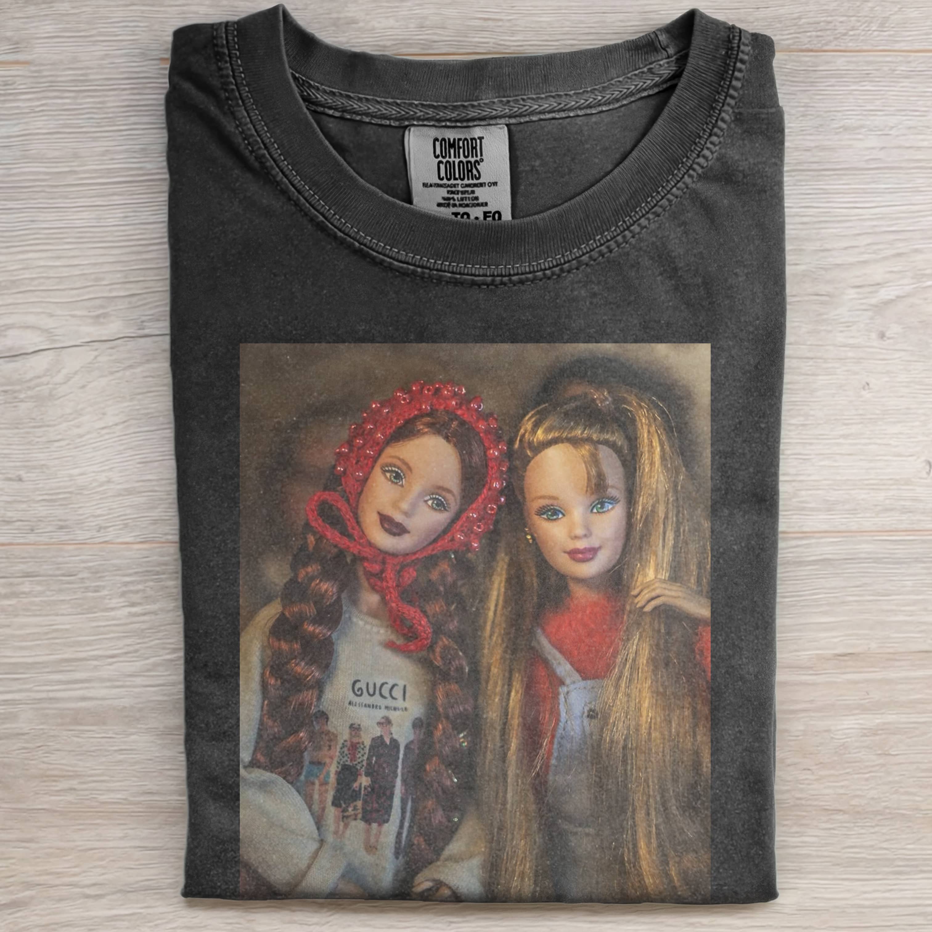 RETRO CUTE 2 Funny Doll FaceCORE T-SHIRT-ShawnCraft