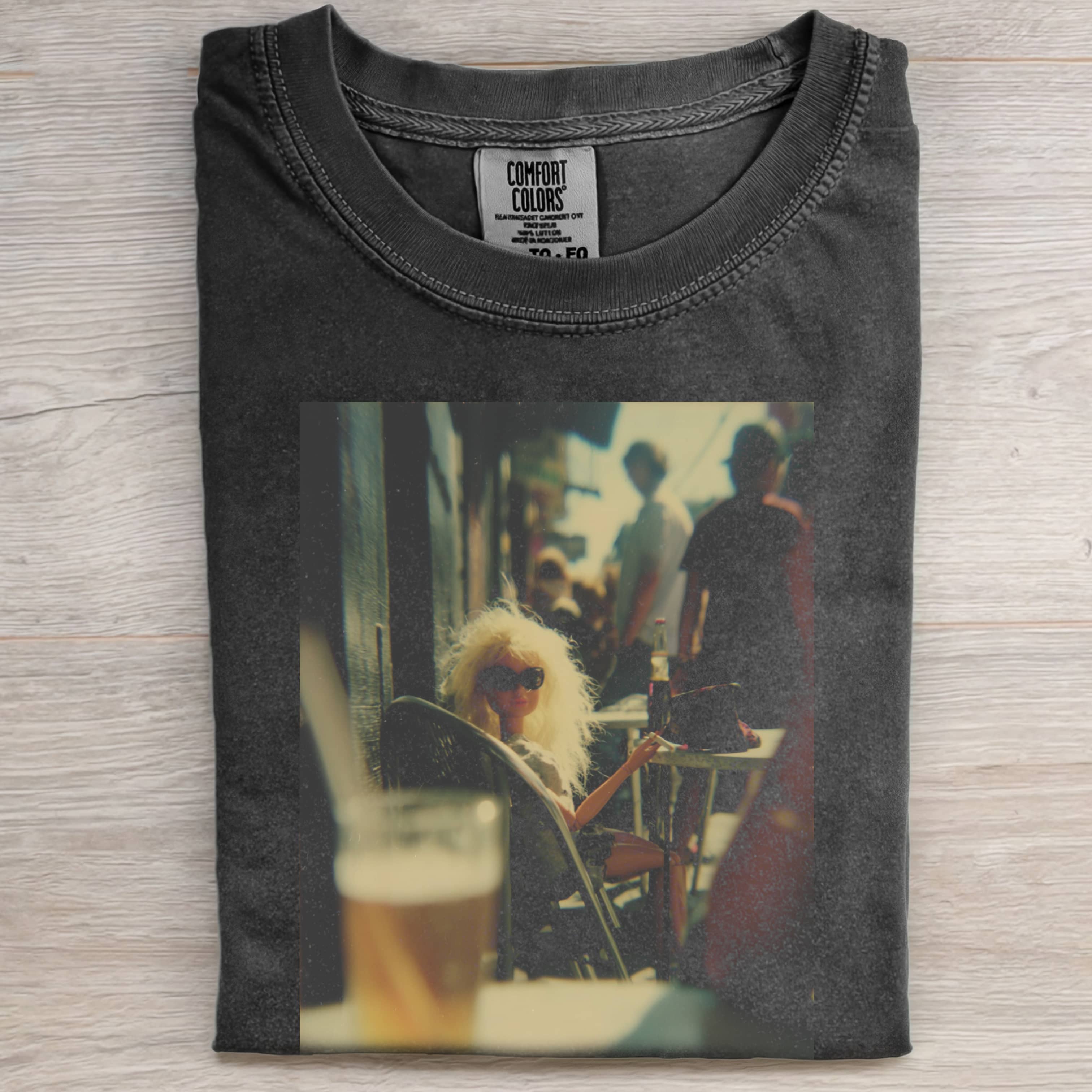 STREET STYLE BEER Funny Doll Face GIRL TEE-ShawnCraft