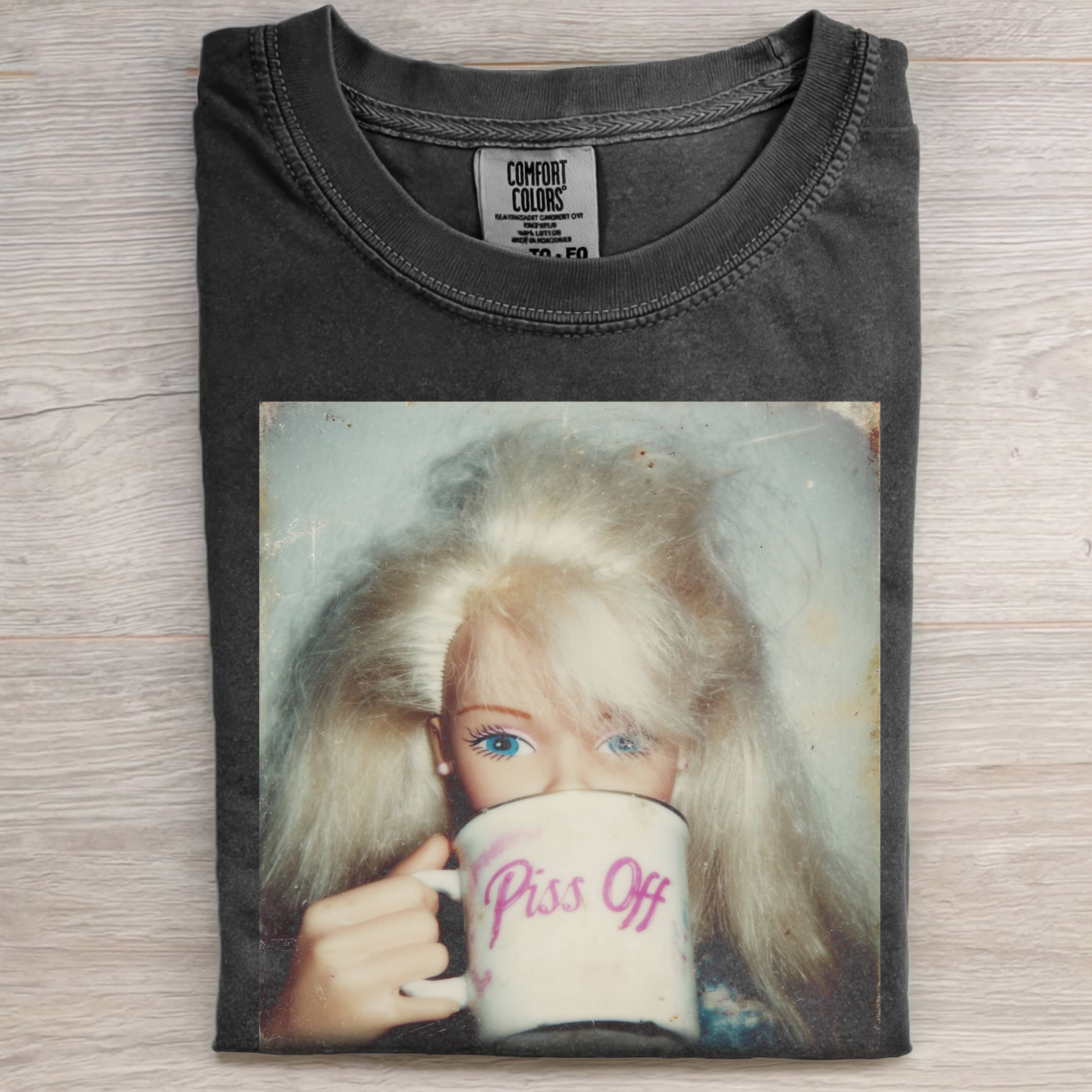 PISS OF Funny Doll Face GIRL T-SHIRT-ShawnCraft