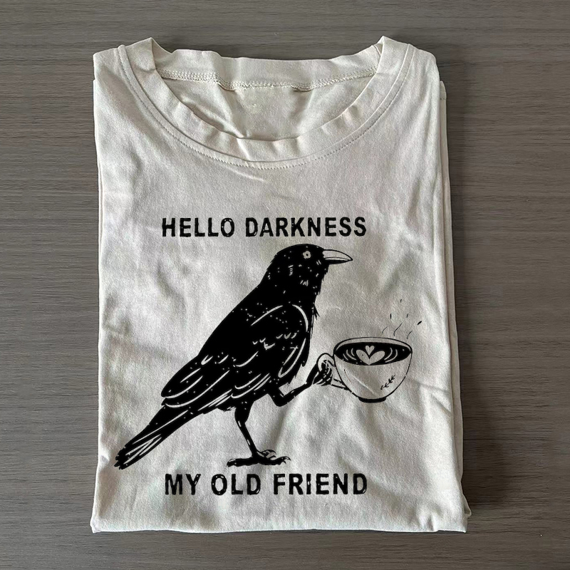 ShawnCraft® Official: Hello Darkness My Old Friend T-shirt - Premium Breathable Cotton Apparel