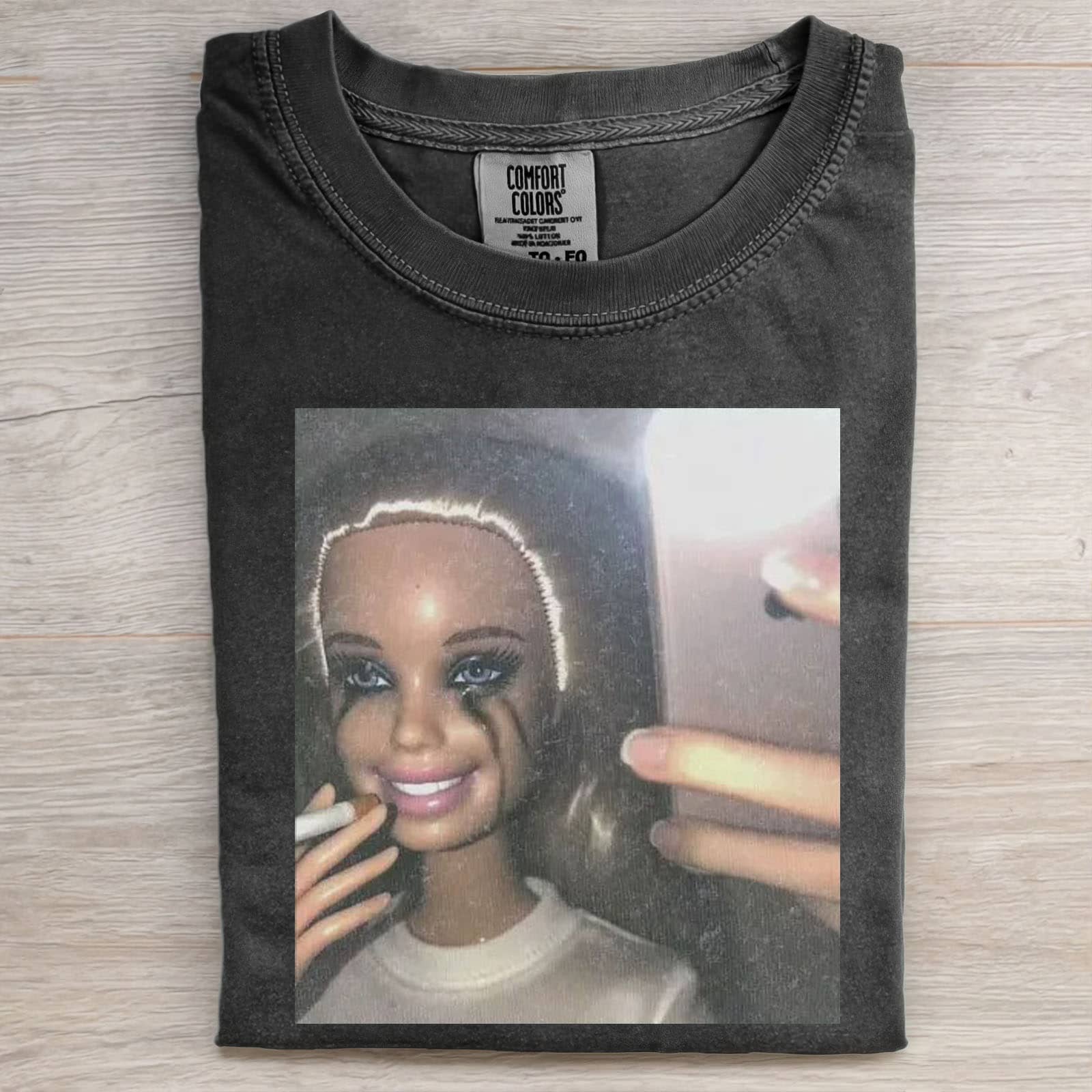 Funny Doll Face GIRL MEME T-SHIRT-ShawnCraft