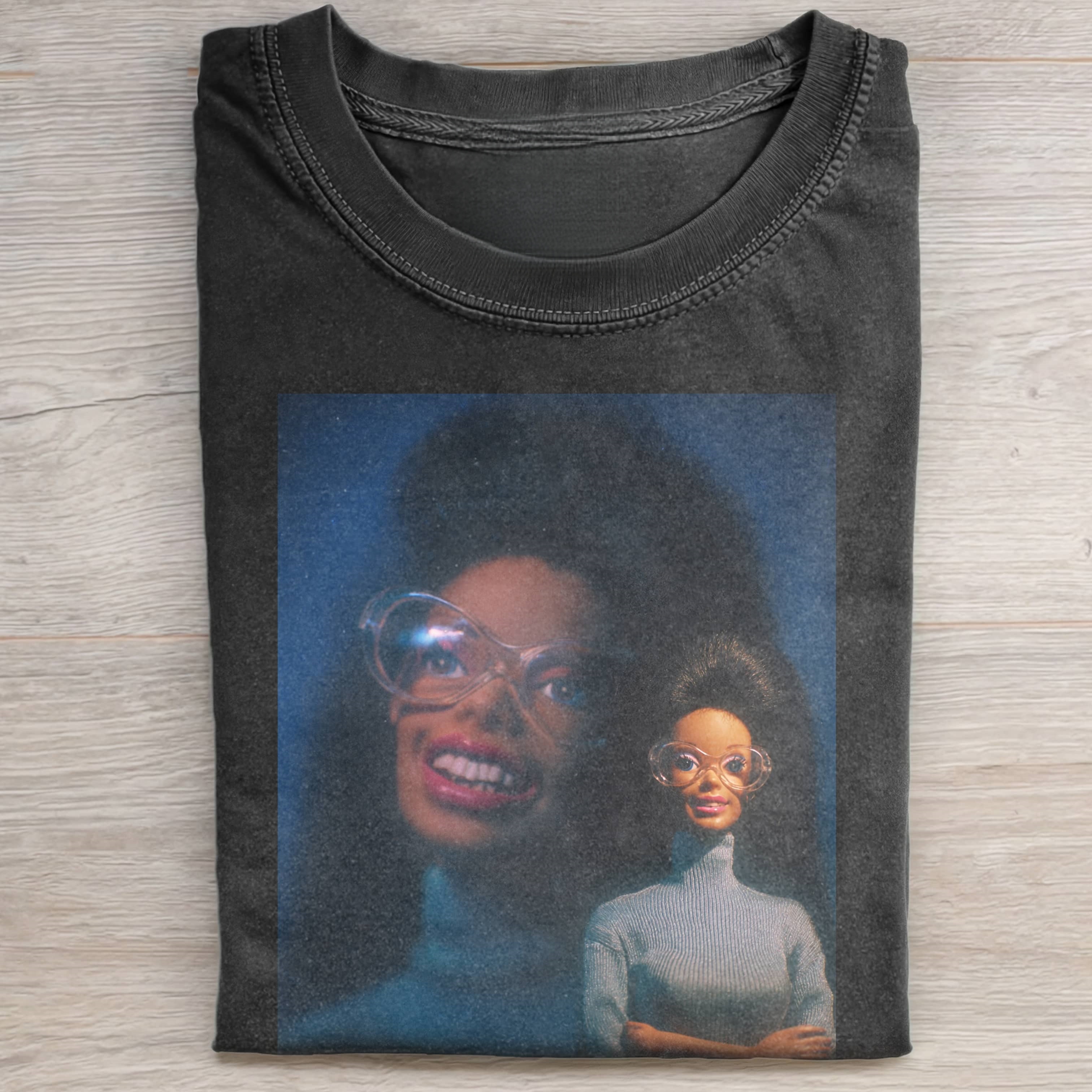 RETRO Funny Doll FaceCORE TEE WITH GLASSES