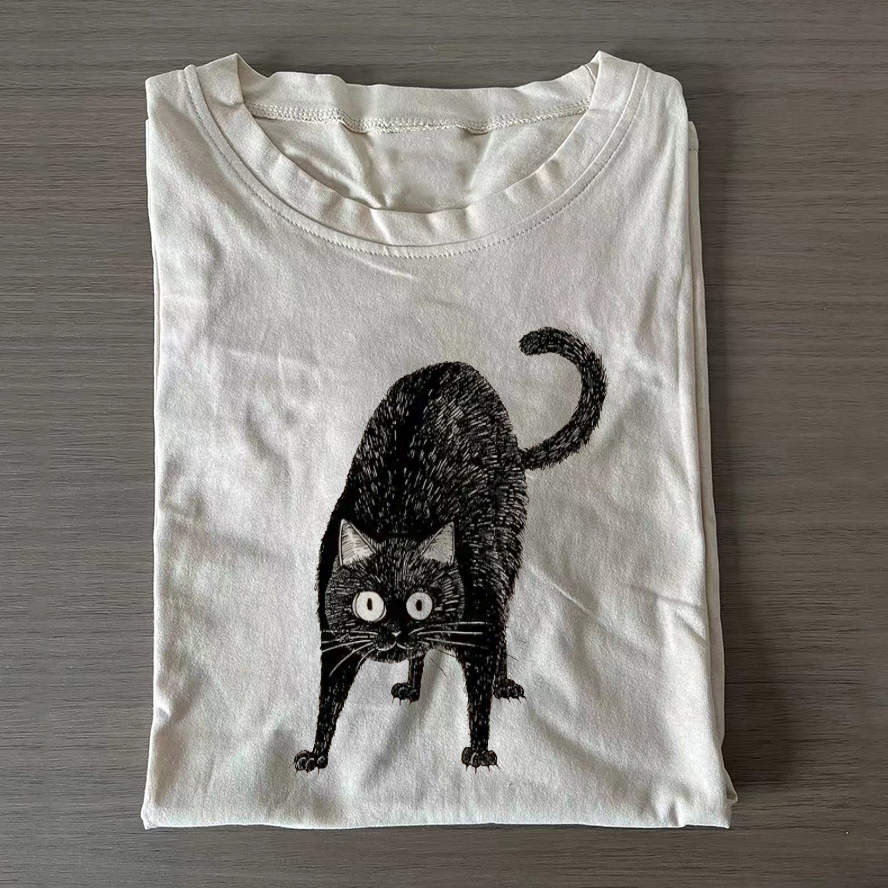 Alert Cat T-shirt-ShawnCraft
