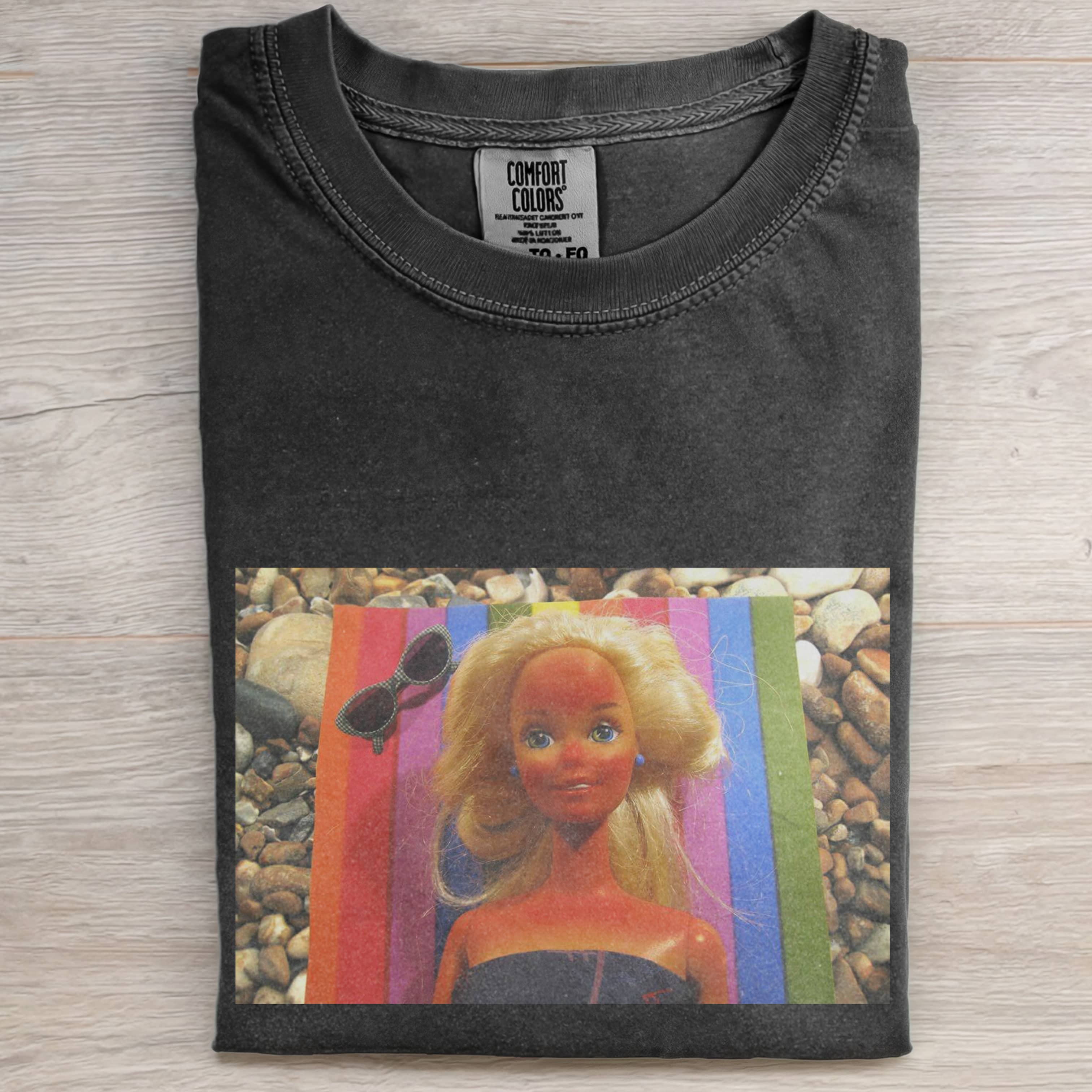 Funny Doll FaceCORE FOR SUNBATHING ON VACATION TEE-ShawnCraft