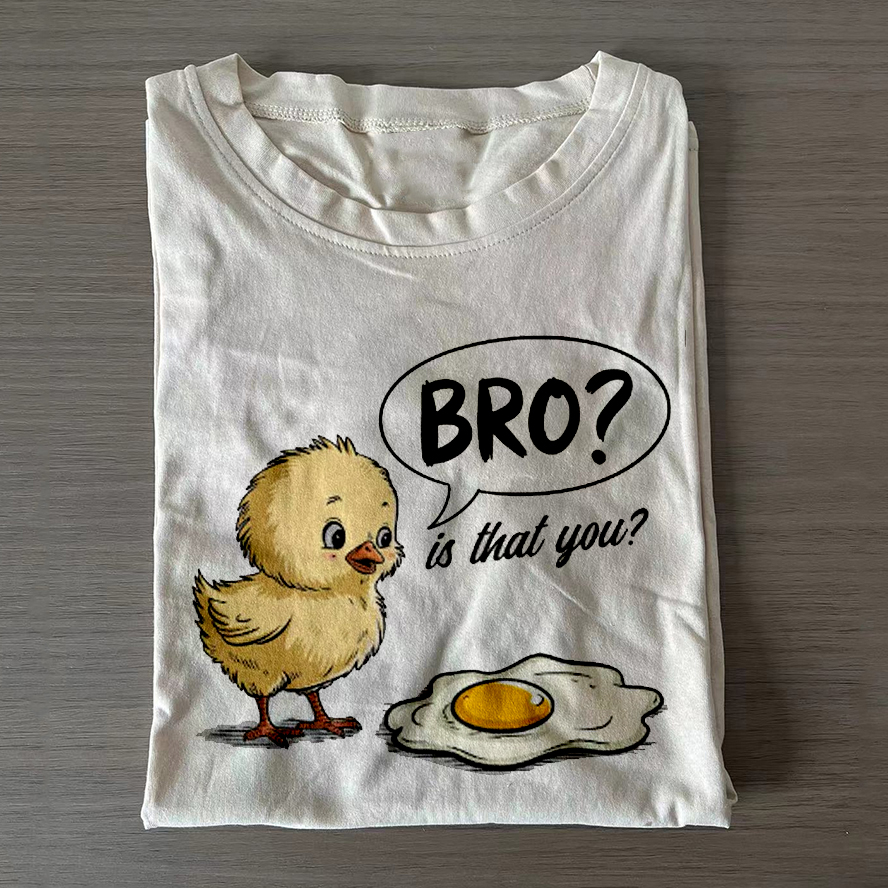 Funny Chick and Egg T-shirt-ShawnCraft