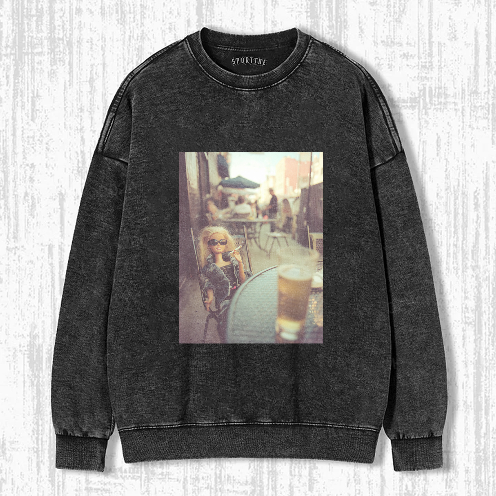 STREET AFTERNOON TEA Funny Doll Face GIRL TEE-ShawnCraft