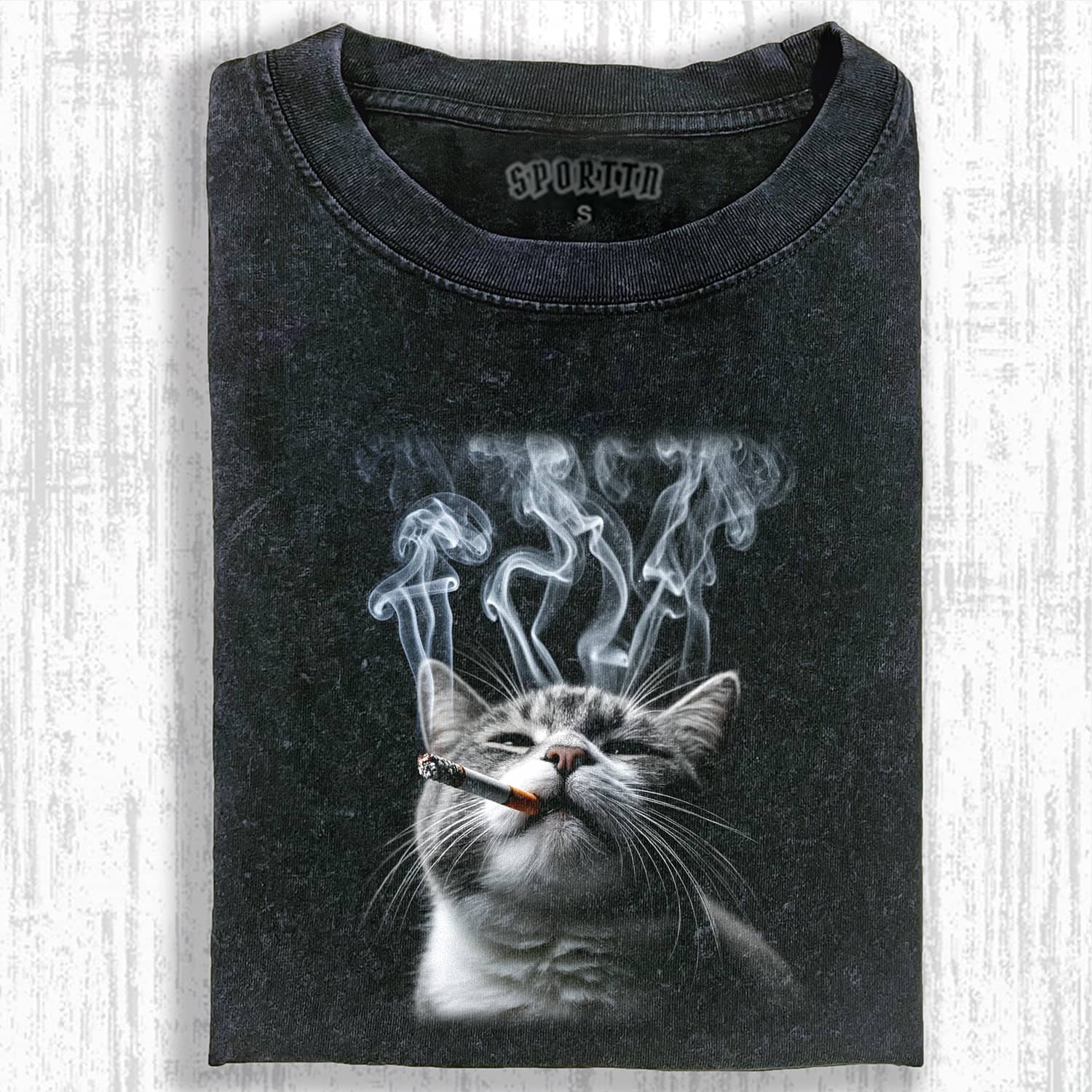 SMOKING CAT MEME T-SHIRT-ShawnCraft