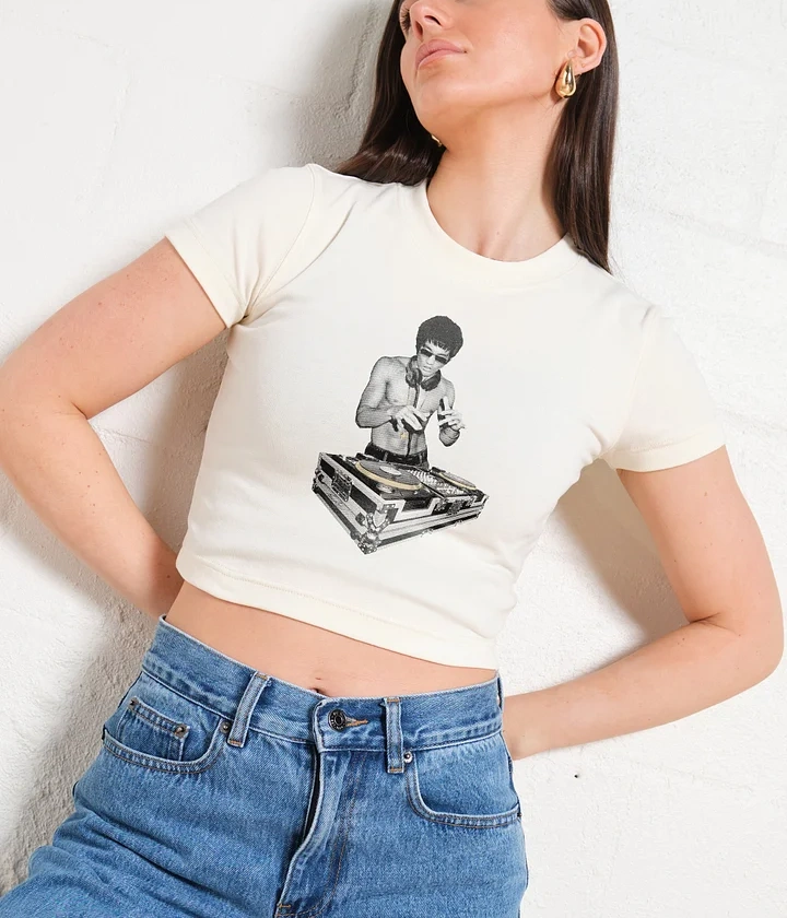 DJ Bruce Lee Baby Tee-ShawnCraft