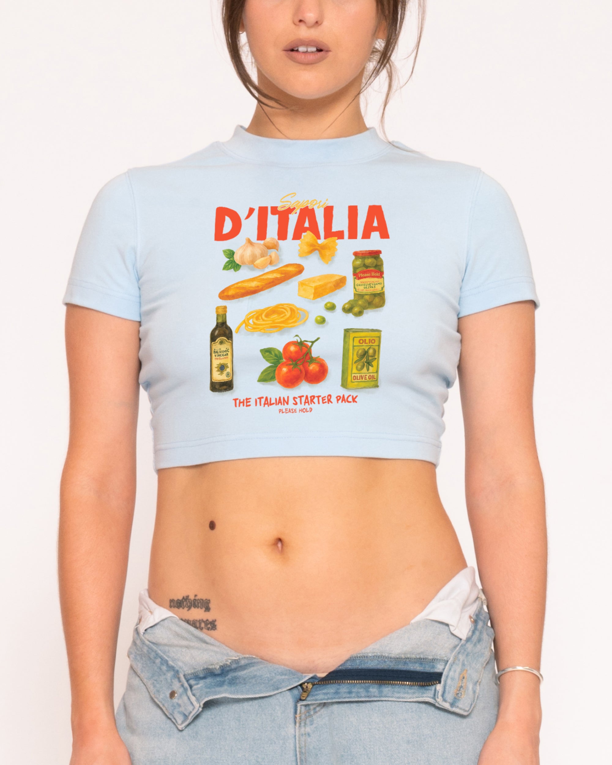 Italian Starter Pack Baby Tee-ShawnCraft