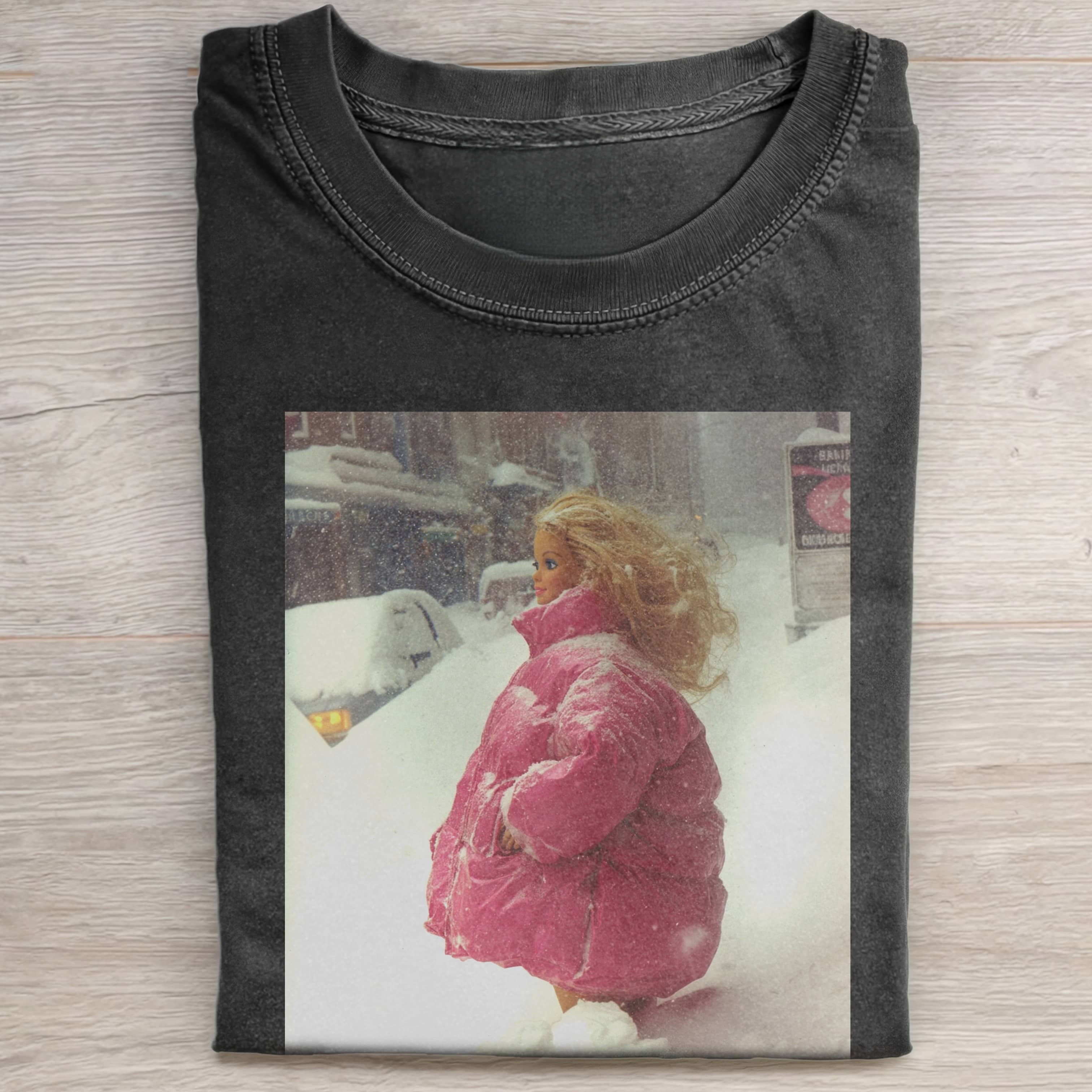 SNOW DOWN JACKET Funny Doll FaceCORE TEE