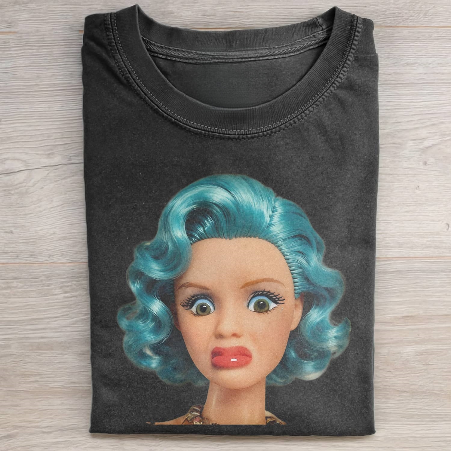 Funny Doll FaceCORE MEME MOOD ICON TEE