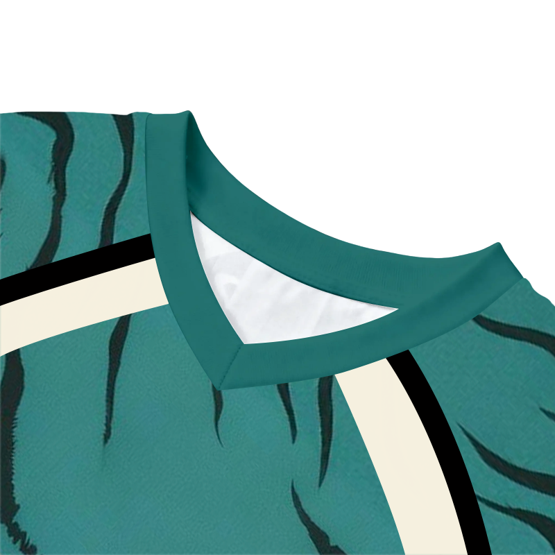 Liquid Tiger Long Sleeve Graphic Print T-Shirt-ShawnCraft