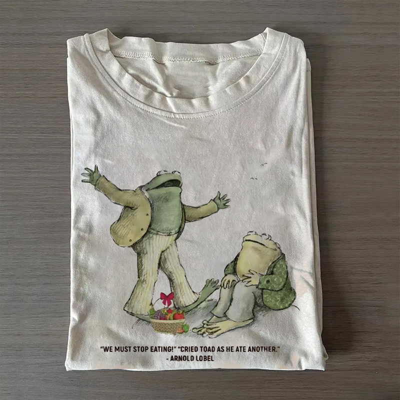 Frog And Toad Retro Funny T-shirt-ShawnCraft