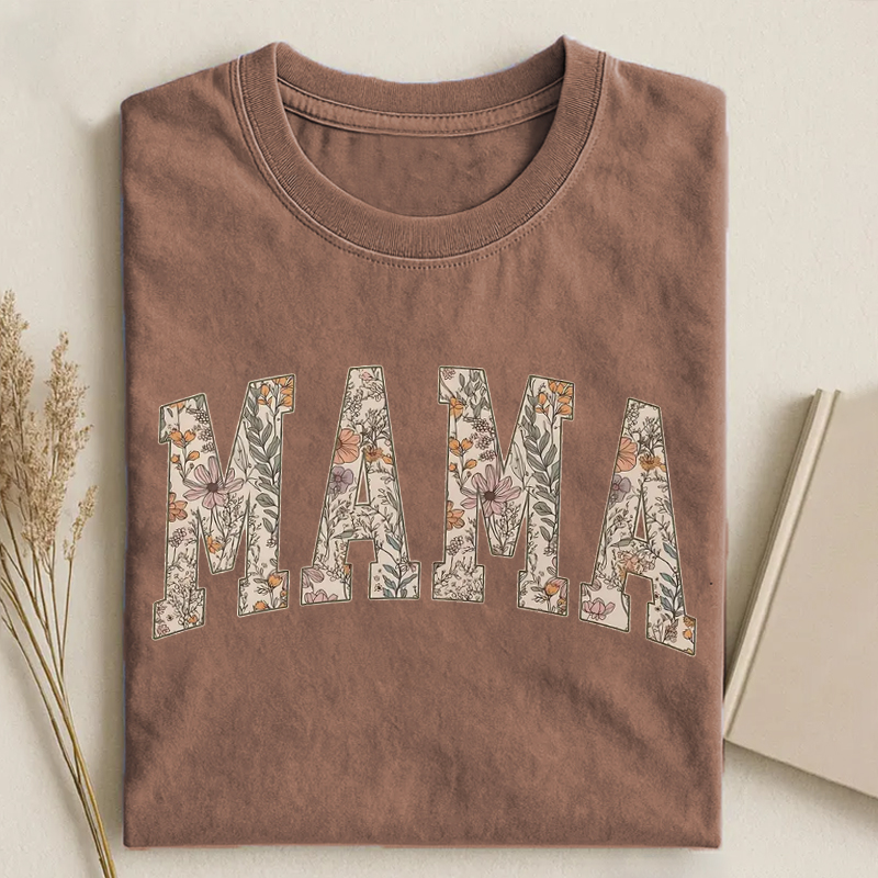 Floral Mama T-shirt-ShawnCraft