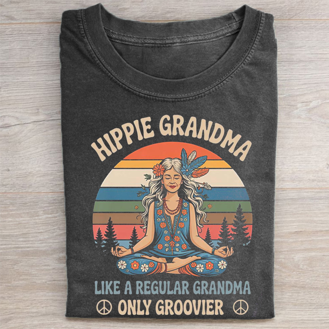 Groovy Hippie Grandma T-shirt-ShawnCraft
