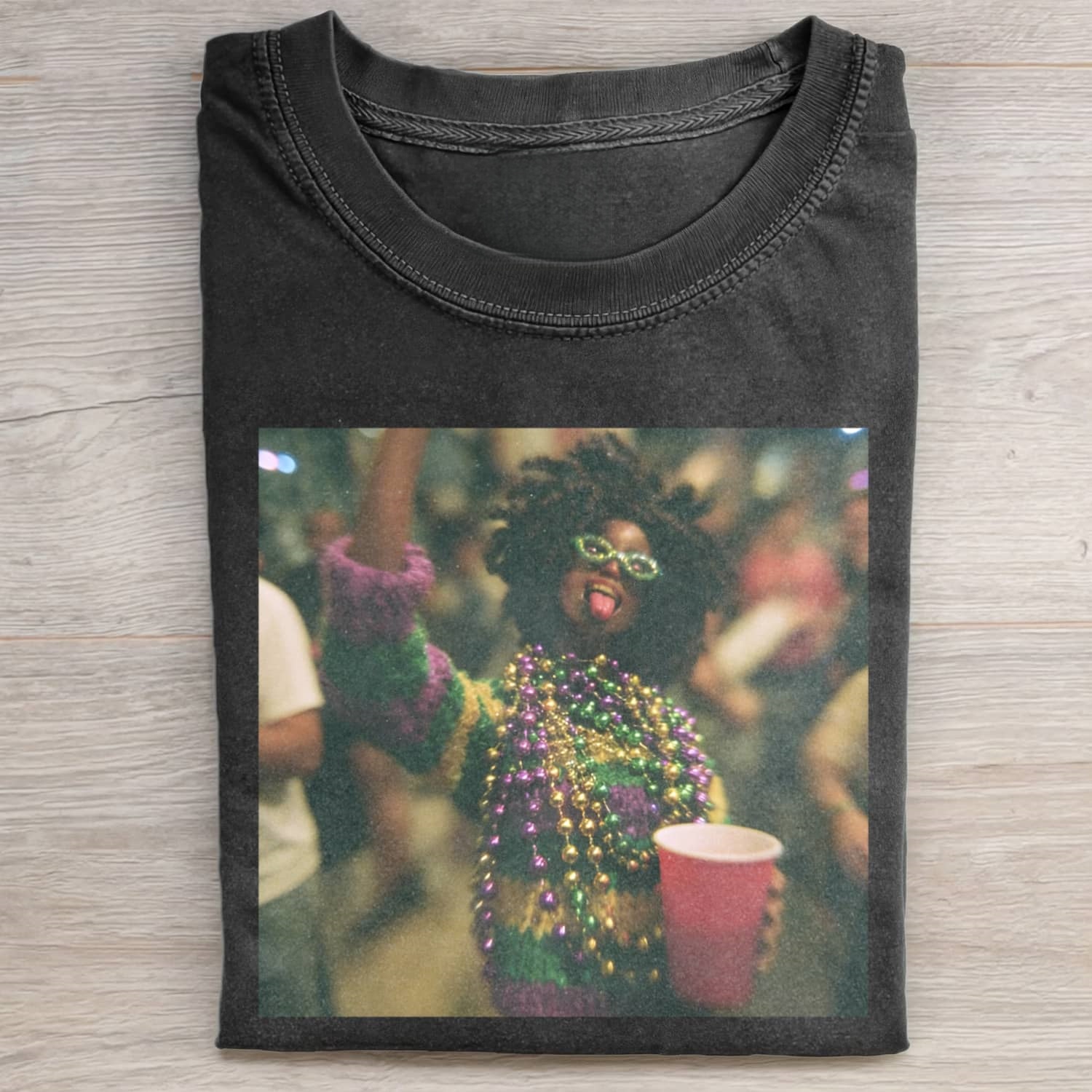BLACK DOLL FACE PARTY DANCE POV TEE