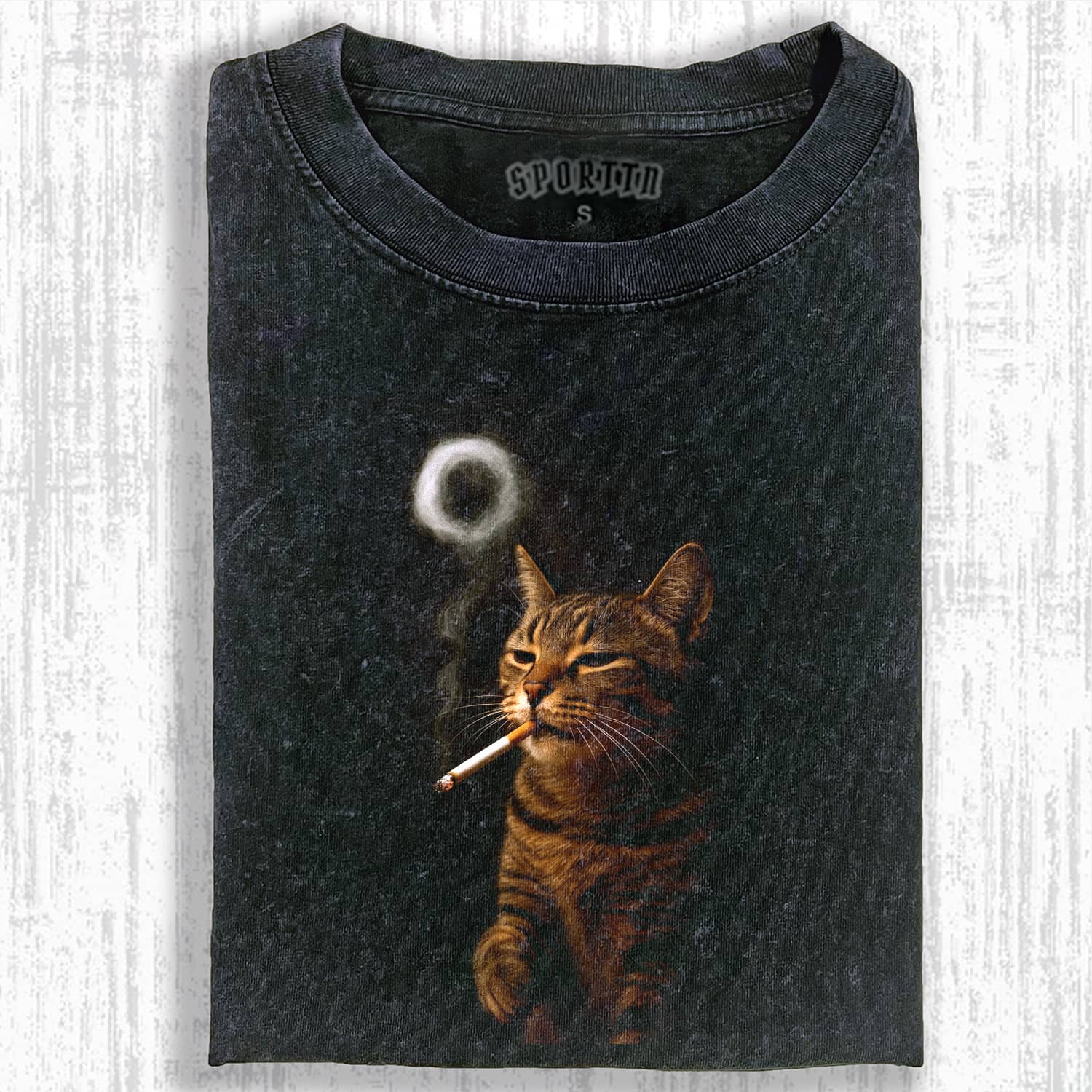 SMOKING CAT MEME T-SHIRT-ShawnCraft