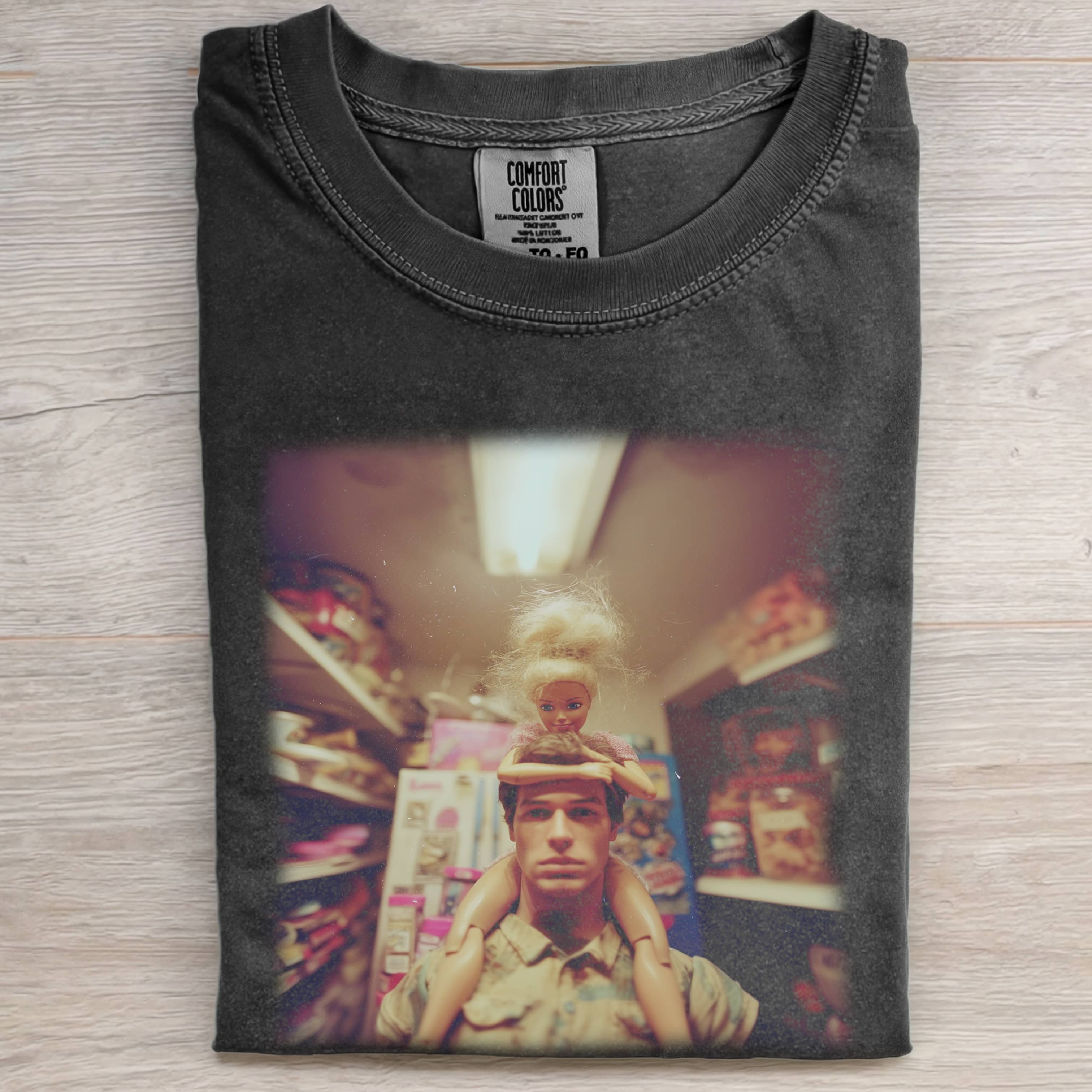 COUPLE Funny Doll Face GIRL SUPERMARKET T-SHIRTS-ShawnCraft