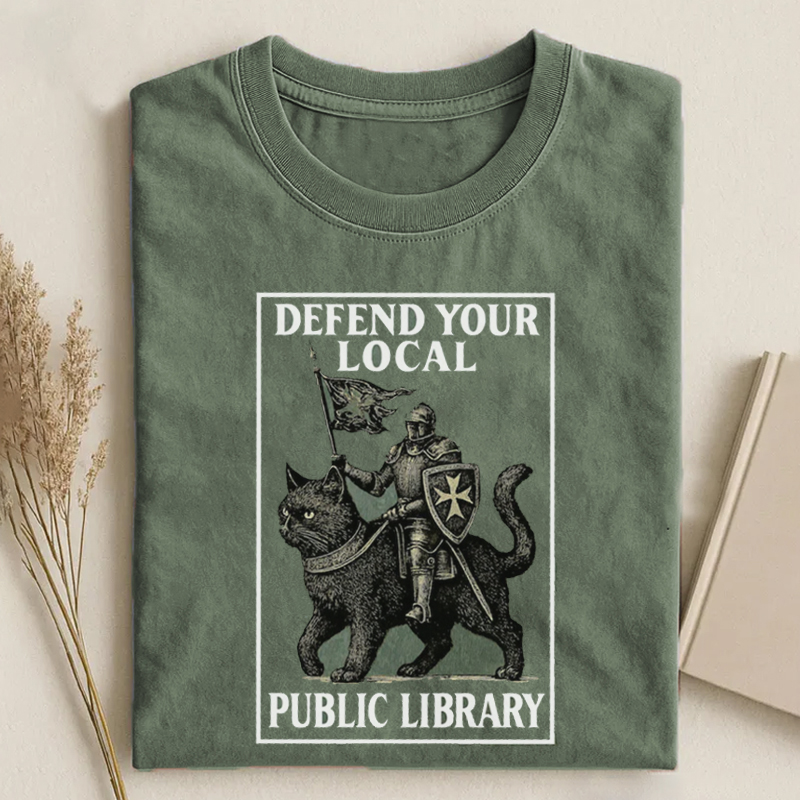 Defend Your Local Library T-shirt-ShawnCraft