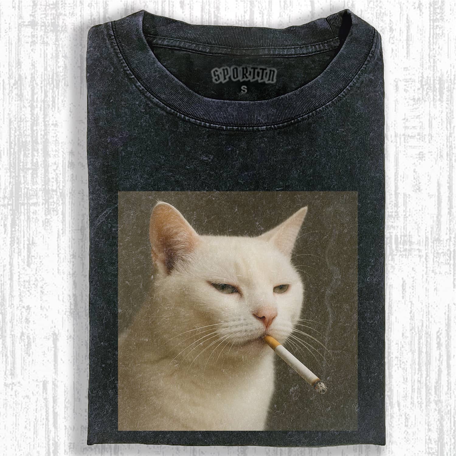 WACKY SMOKING CAT MEME T-SHIRT-ShawnCraft