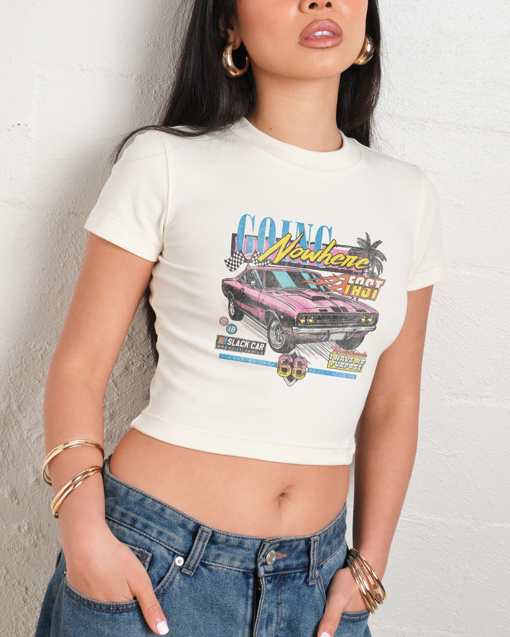 Going Nowhere Fast Baby Tee-ShawnCraft