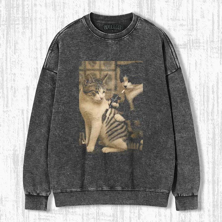 WACKY CAT SWEATSHIRTS & HOODIES-ShawnCraft