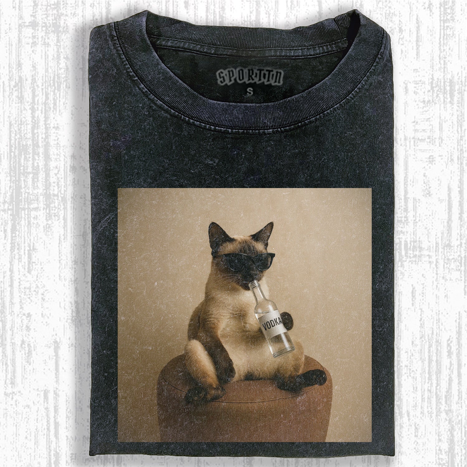WACKY HANGOVER CAT T-SHIRT-ShawnCraft