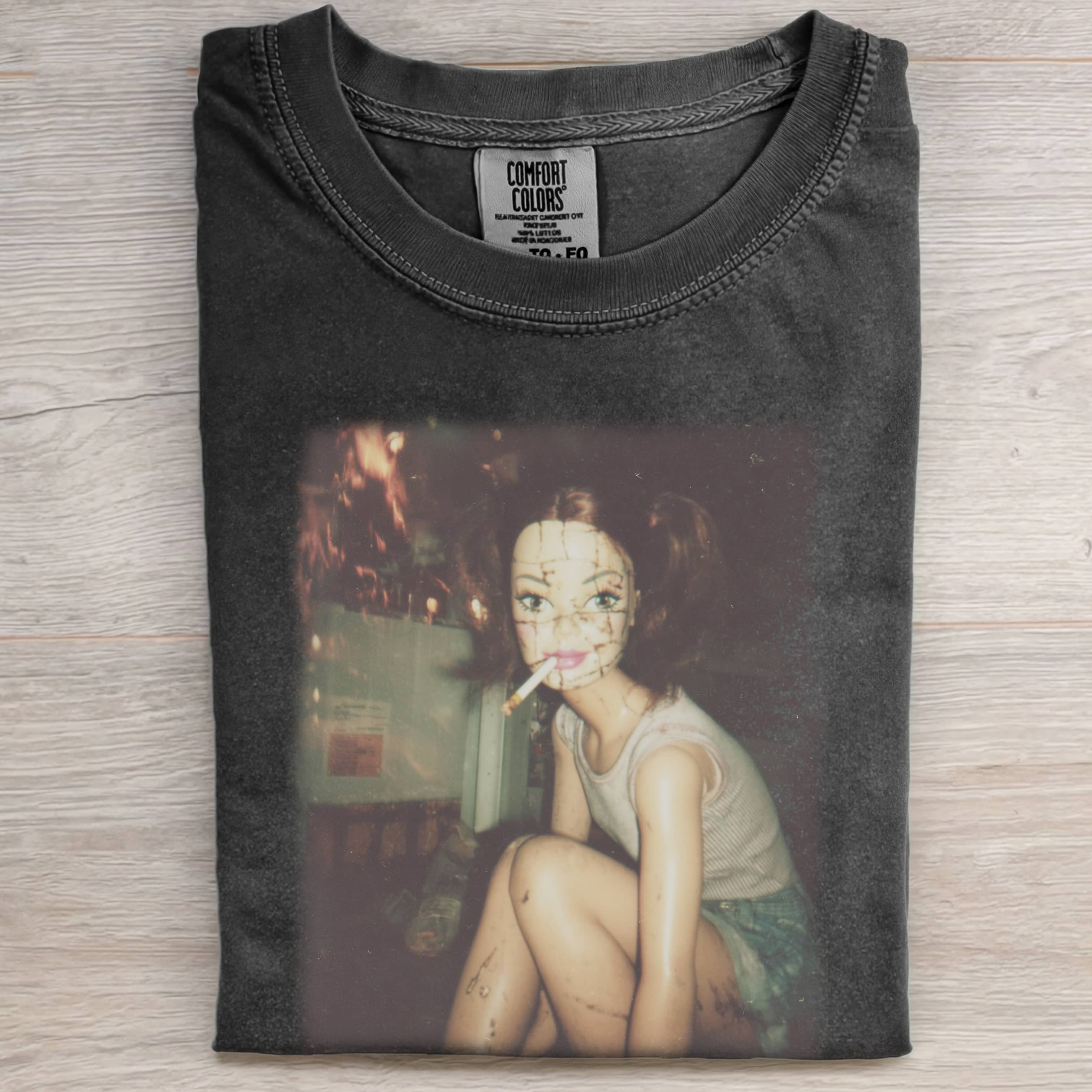 RETRO STREET STYLE Funny Doll Face T-SHIRT-ShawnCraft