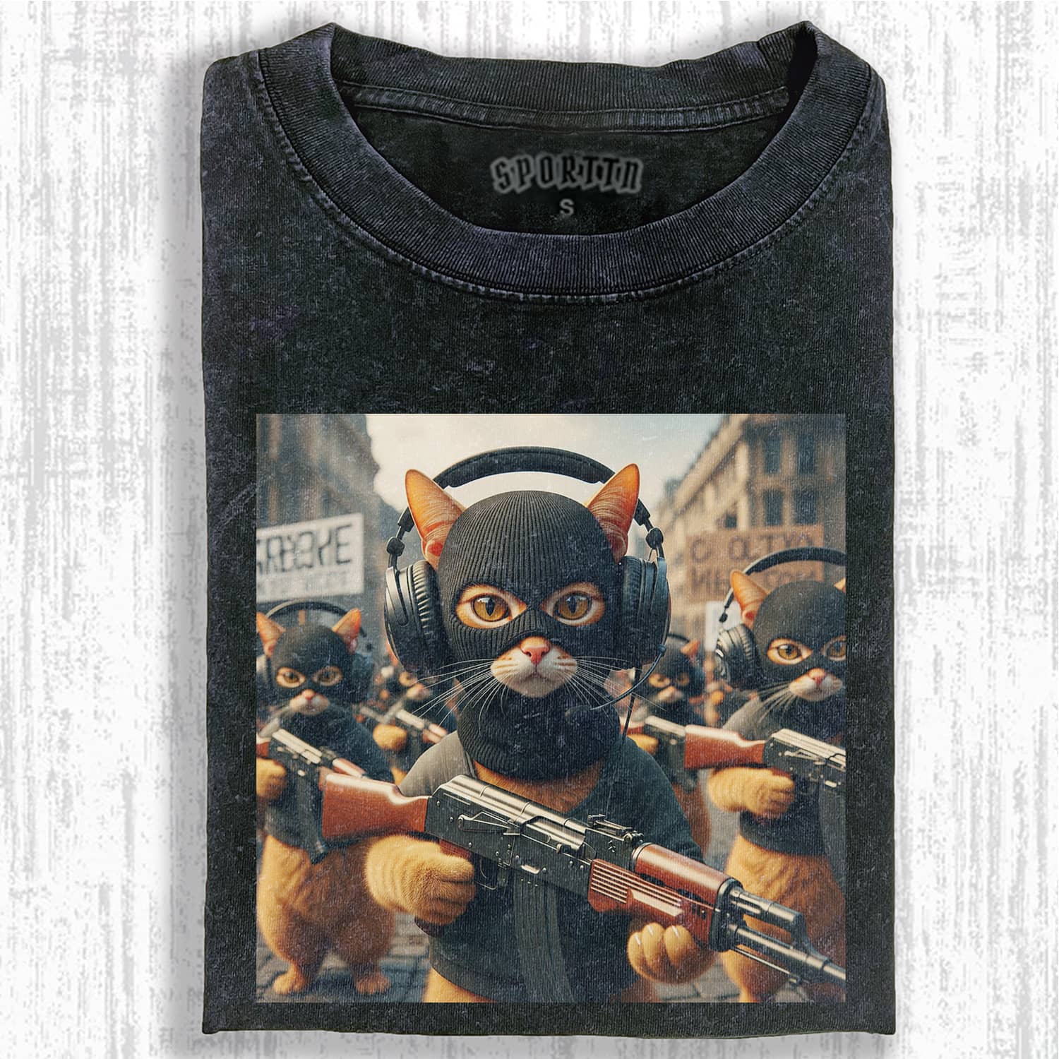 WACKY CAT MEME T-SHIRT-ShawnCraft