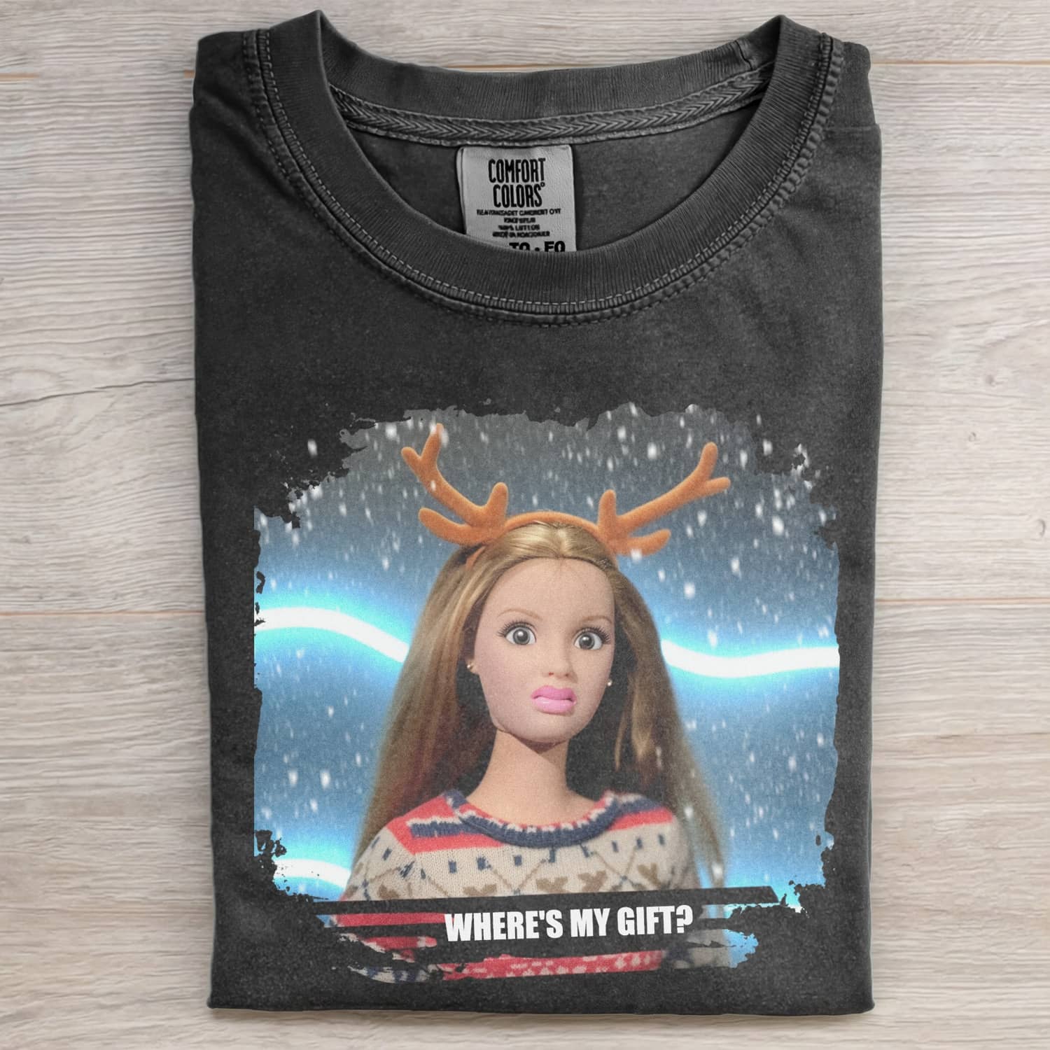 CHRISTMAS Funny Doll Face MEME ICON TEE-ShawnCraft