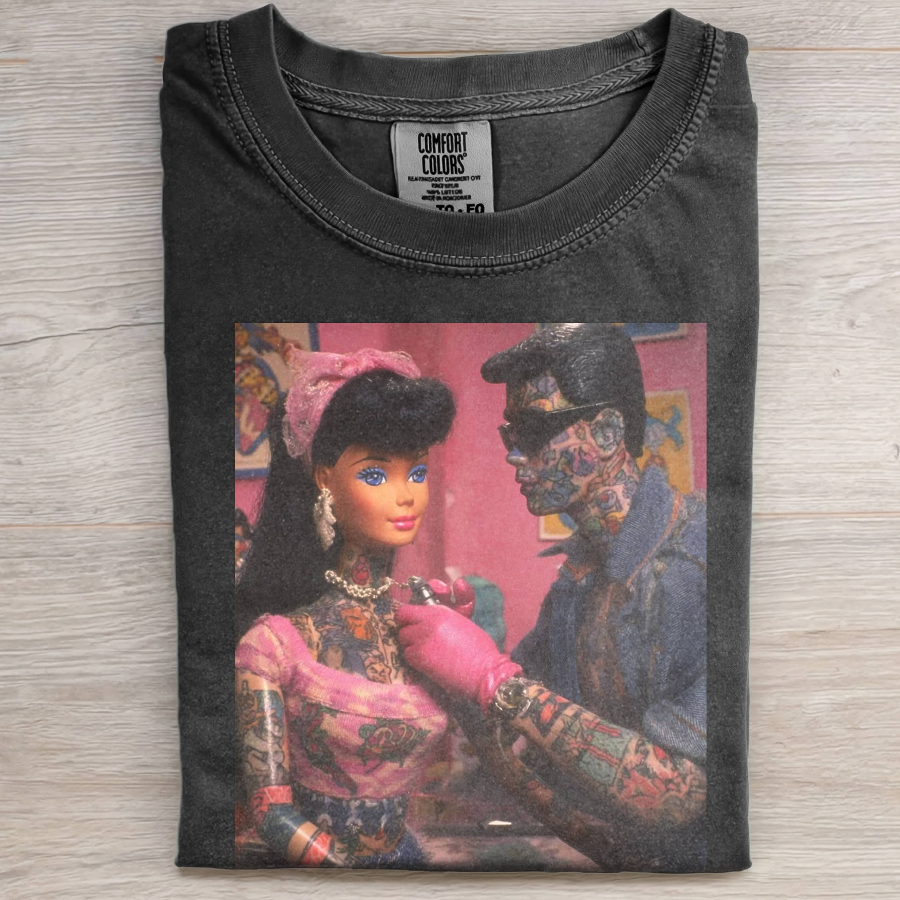 TATTOO ARTIST'S RETRO Funny Doll FaceCORE TEE-ShawnCraft