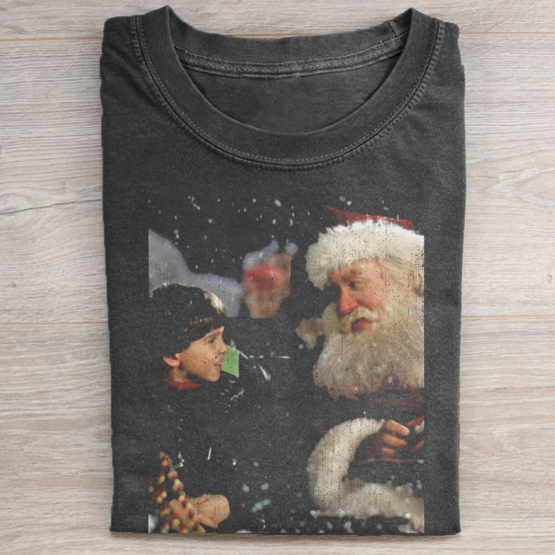 Santa Claus Vintage 90s T-Shirt-ShawnCraft