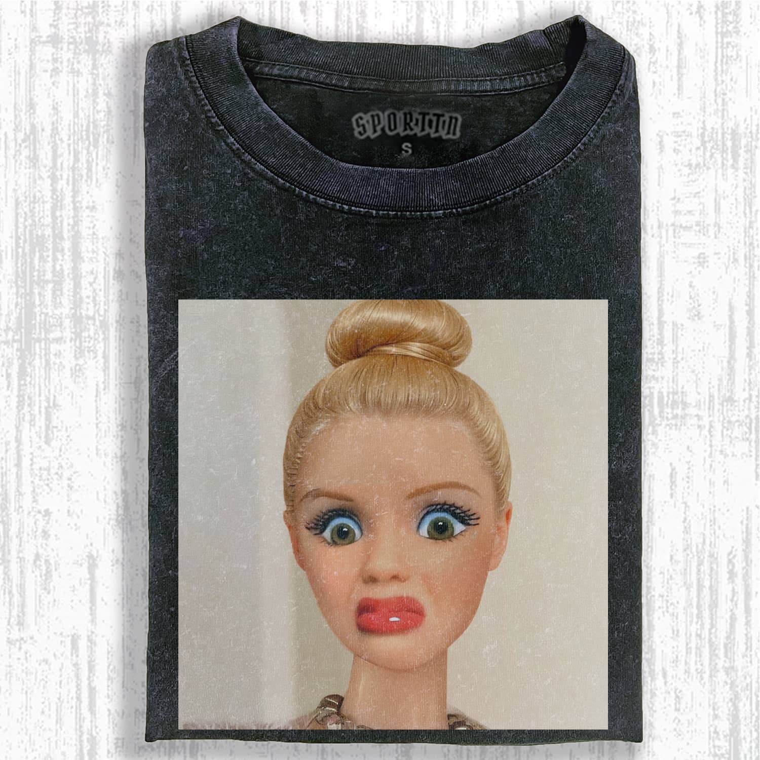 Funny Doll Face GIRL MEME T-SHIRT-ShawnCraft